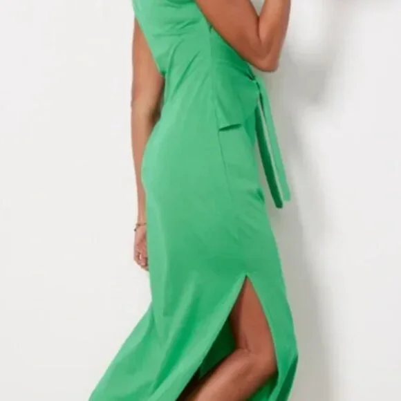 solange green dress Solange Green Floral Dress – Elise Design main image 0